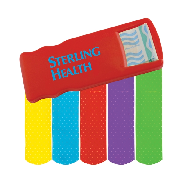 Bandage dispenser with latex-free colored bandages.... from ASI 52840 Evans Manufacturing