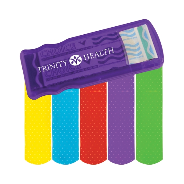 Bandage dispenser with latex-free colored bandages.... from ASI 52840 Evans Manufacturing