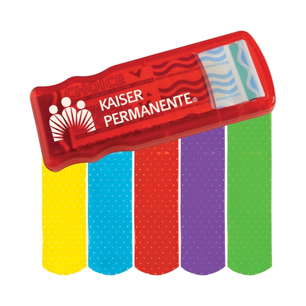 Bandage dispenser with latex-free colored bandages.... from ASI 52840 Evans Manufacturing