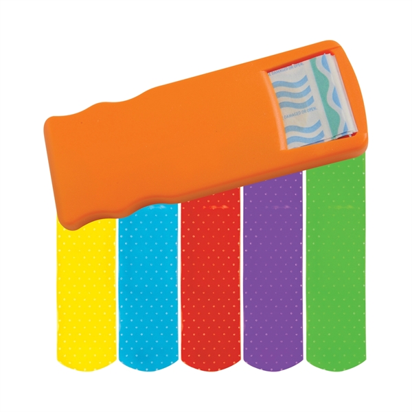 Bandage dispenser with latex-free colored bandages.... from ASI 52840 Evans Manufacturing
