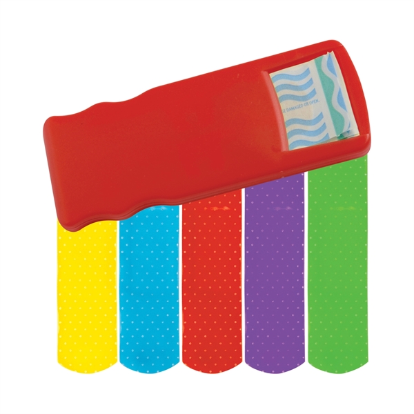 Bandage dispenser with latex-free colored bandages.... from ASI 52840 Evans Manufacturing