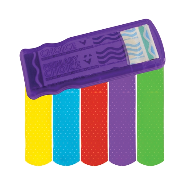 Bandage dispenser with latex-free colored bandages.... from ASI 52840 Evans Manufacturing