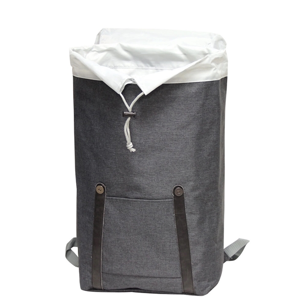 Urban style backpack made of 600D poly canvas.  Cinch top... from ASI 79384 Preferred Nation Inc / Preferred Nation