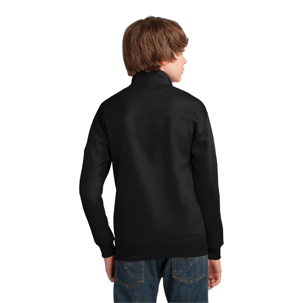 JERZEES Youth NuBlend 1/4-Zip Cadet Collar Sweatshirt.... from ASI 84863 SanMar
