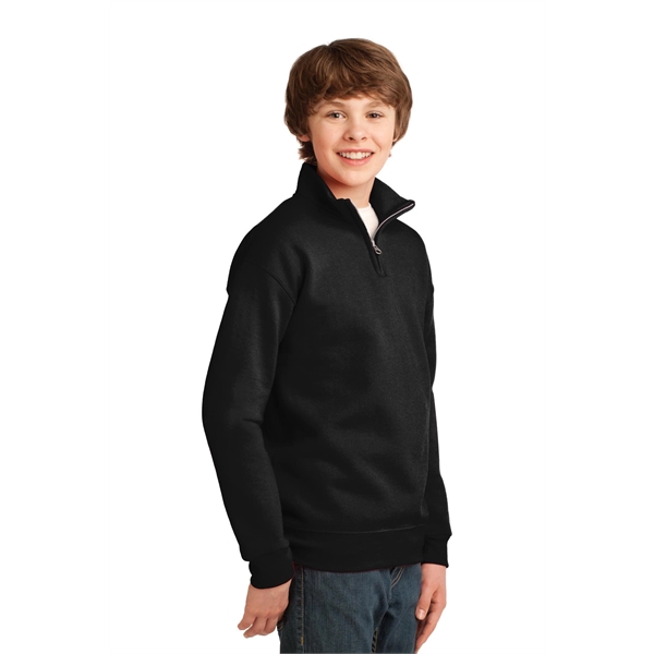 JERZEES Youth NuBlend 1/4-Zip Cadet Collar Sweatshirt.... from ASI 84863 SanMar