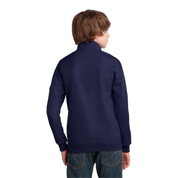 JERZEES Youth NuBlend 1/4-Zip Cadet Collar Sweatshirt.... from ASI 84863 SanMar