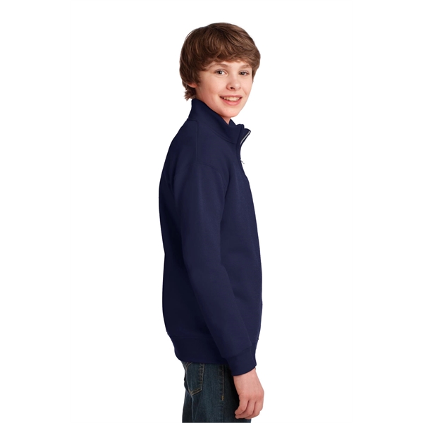 JERZEES Youth NuBlend 1/4-Zip Cadet Collar Sweatshirt.... from ASI 84863 SanMar