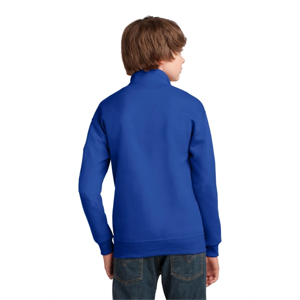 JERZEES Youth NuBlend 1/4-Zip Cadet Collar Sweatshirt.... from ASI 84863 SanMar