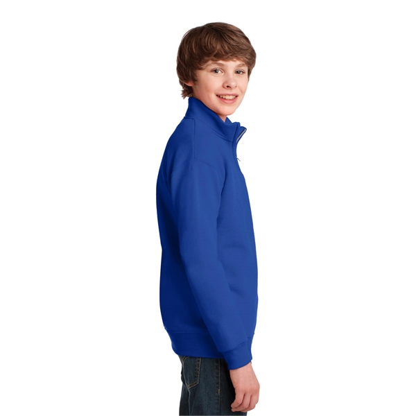 JERZEES Youth NuBlend 1/4-Zip Cadet Collar Sweatshirt.... from ASI 84863 SanMar