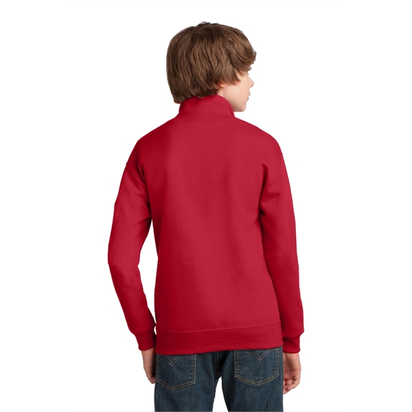 JERZEES Youth NuBlend 1/4-Zip Cadet Collar Sweatshirt.... from ASI 84863 SanMar