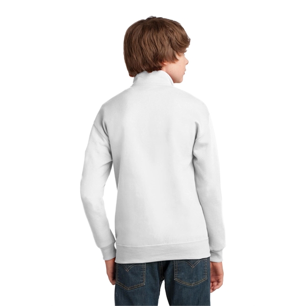 JERZEES Youth NuBlend 1/4-Zip Cadet Collar Sweatshirt.... from ASI 84863 SanMar