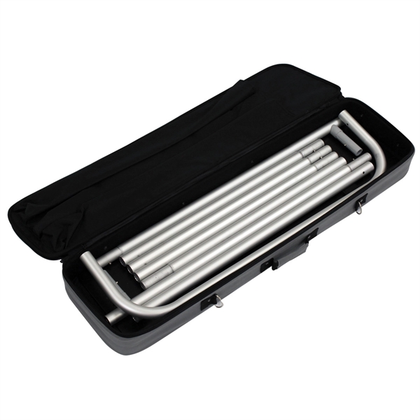 Snap tube-style banner with double-sided graphics.... from ASI 30442 Above & Beyond Advertising Products