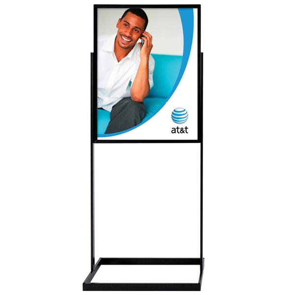 22" x 28" outlined square base banner stand - single sided.... from ASI 30442 Above & Beyond Advertising Products