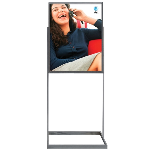 22" x 28" outlined square base banner stand - single sided.... from ASI 30442 Above & Beyond Advertising Products
