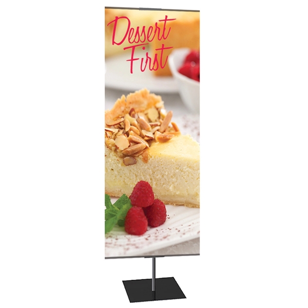 Adjustable height banner stand... from ASI 30442 Above & Beyond Advertising Products
