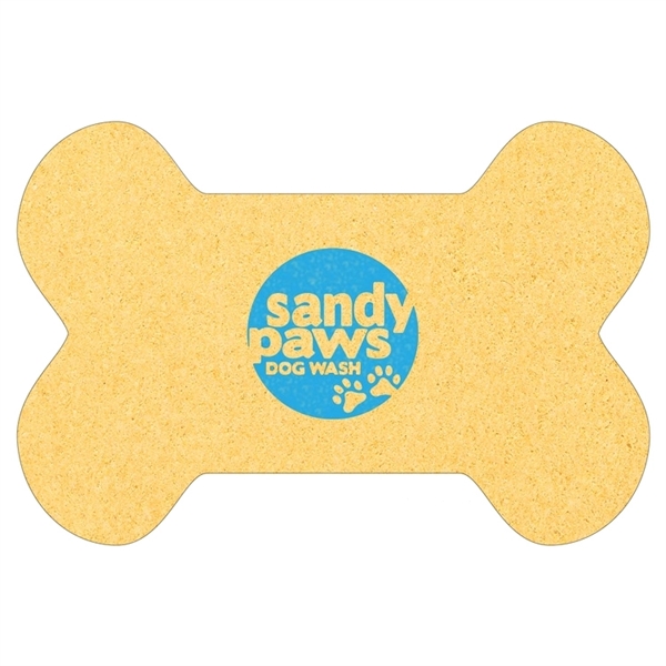 Compressed sponge that measures 6 1/4" x 3 1/2", is made... from ASI 92980 WOV-IN® / Promopet