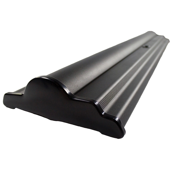 36" x 92" black retractable banner stand with flat graphic.... from ASI 30442 Above & Beyond Advertising Products