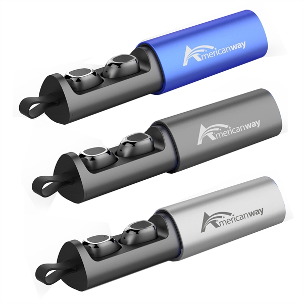 Tri-Slide True Wireless Bluetooth earbuds in a sliding case.... from ASI 90859 Tempo Industries Inc / Tempoline