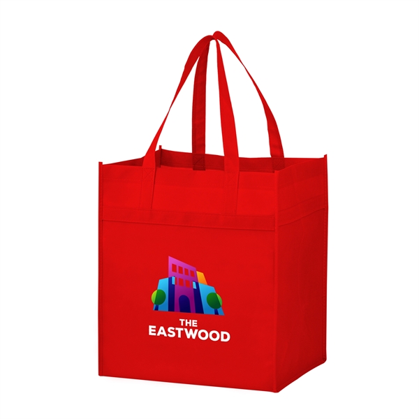 13" x 10" x 15" non-woven PP grocery tote with gusset,... from ASI 35290 American Ad Bag Co