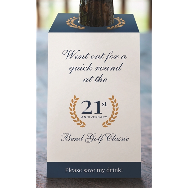 3 1/2" x 8 1/2" Bottle Hanger made in USA with... from ASI 95280 Warwick Publishing Co / Warwick