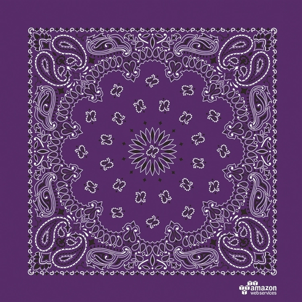 22" x 22" cotton bandana with American paisley print.... from ASI 44020 Bandanna Promotions By CARO-LINE / Bandanna Promotions