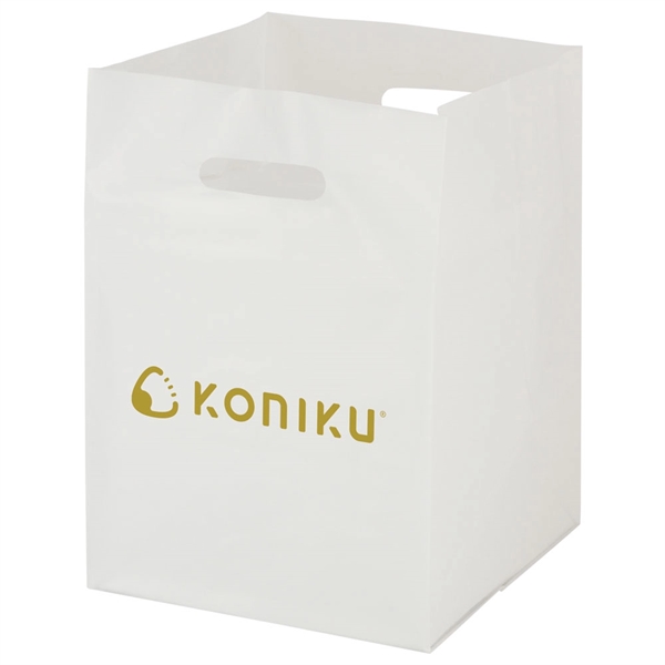10.25" x 14" x 10" Kubo plastic bag with die-cut handles,... from ASI 75731 PWS / Pacific Western Sales/Cater Line