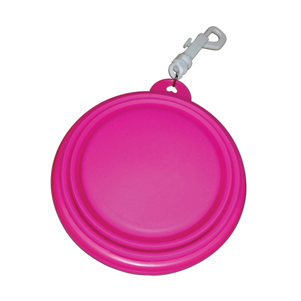 Collapsible pet bowl with clip attachment for easy travel... from ASI 58805 HPC Global