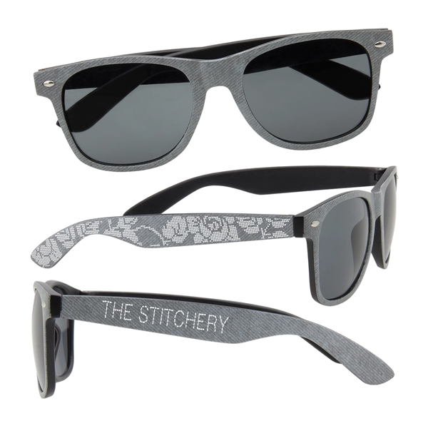 Denim printed sunglasses with shatter-resistant lenses and customization.... from ASI 62190 Illini