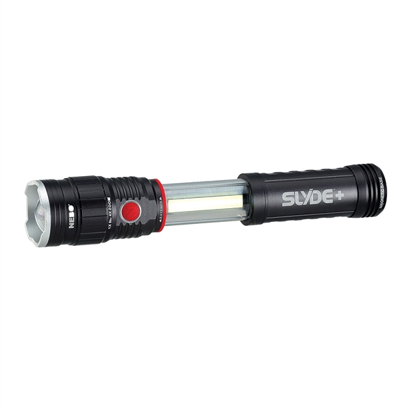 Water-and-impact-resistant anodized aluminum flashlight with 4 light modes (high, low, red... from ASI 46170 Compass Industries Inc
