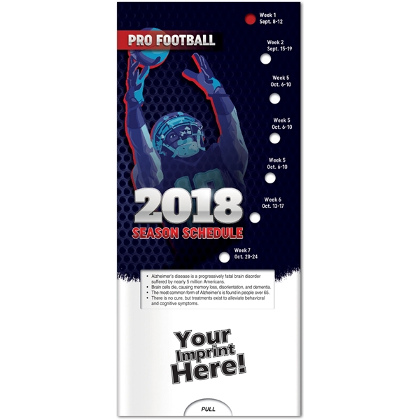 3 3/4" x 8 1/2 Pro football 2017 season Pocket Slider™.... from ASI 54100 Fields Manufacturing Inc / Better Life Line