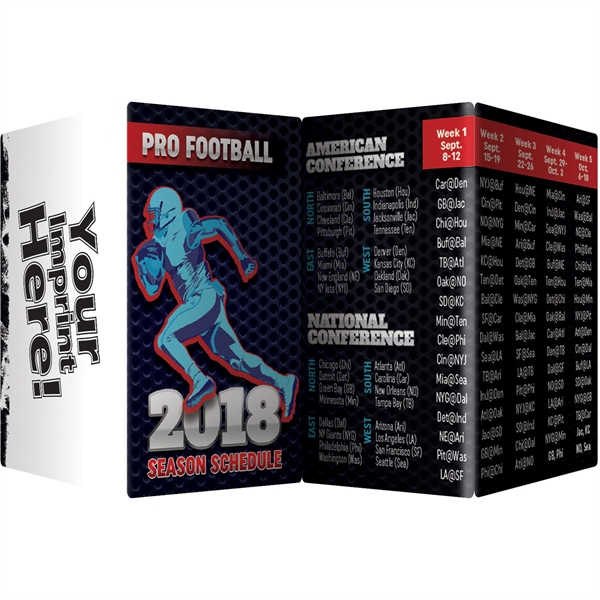 Key Points™ - Pro Football 2018 Season Schedule... from ASI 54100 Fields Manufacturing Inc / Better Life Line