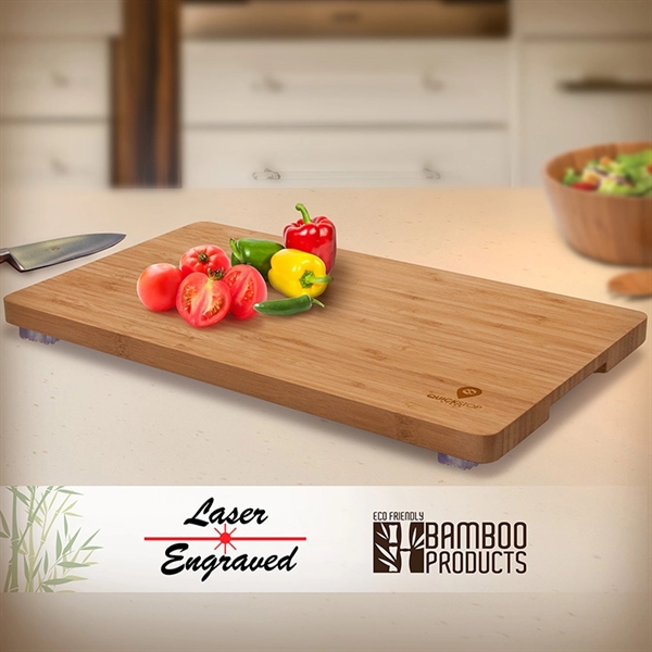 ALDER BAMBOO CUTTING BOARD / SERVING TRAY made with eco-friendly and... from ASI 30112 ACE Products
