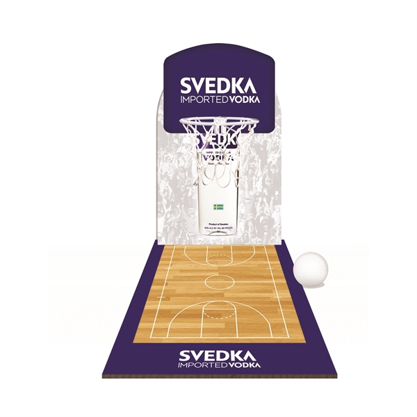 Customizable 9.875" x 5.875" medium-density fibreboard table top basketball game with... from ASI 68207 MAC Specialties Ltd / Sport Products Sport Products Plus