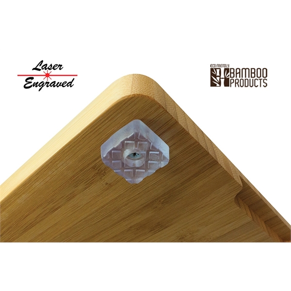 ALDER BAMBOO CUTTING BOARD / SERVING TRAY made with eco-friendly and... from ASI 30112 ACE Products