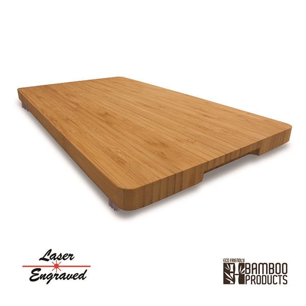 ALDER BAMBOO CUTTING BOARD / SERVING TRAY made with eco-friendly and... from ASI 30112 ACE Products