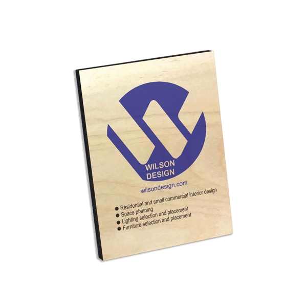 1/4" thick birch wood desk sign with ultra vivid color printing... from ASI 72521 Morris Magnets