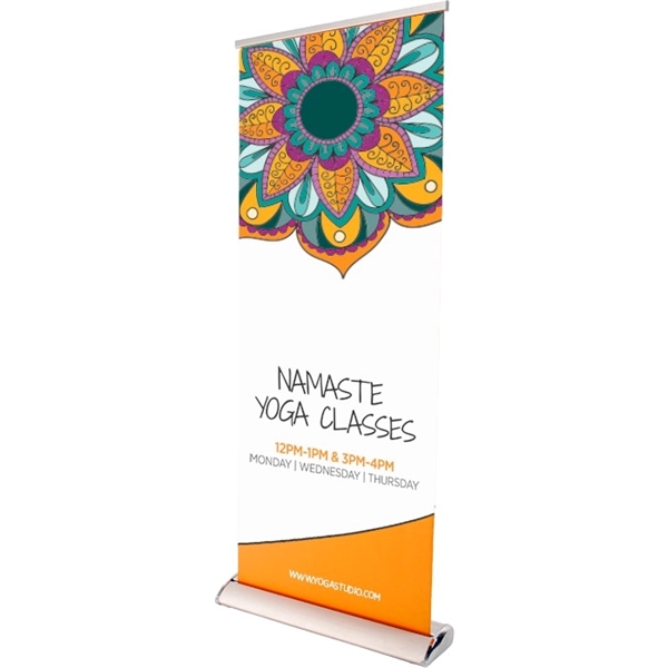33.5" x 80" polyester or vinyl retractable full color banner with... from ASI 36558 Aprons, Etc.