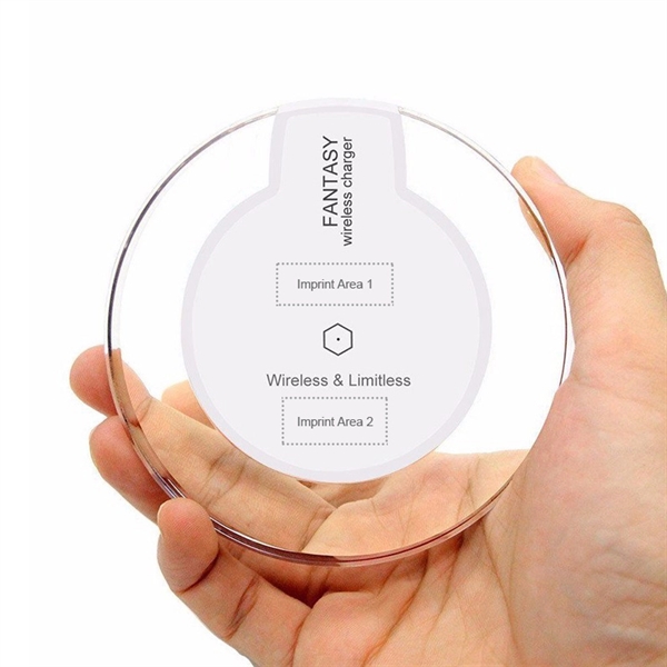 Fast QI wireless charger for QI-enabled smartphones and mobile devices.... from ASI 37218 Athena Promo (tm)