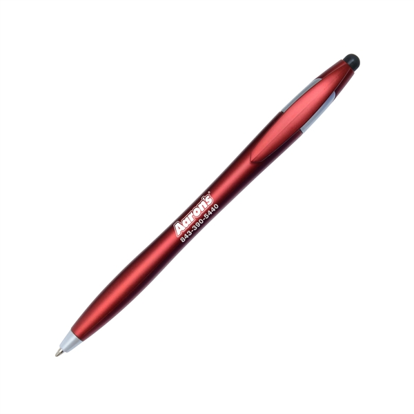 Twist stylus pen. Stylus on top. Comes in 7 colors.... from ASI 68850 Markon Pen & Pencil Inc