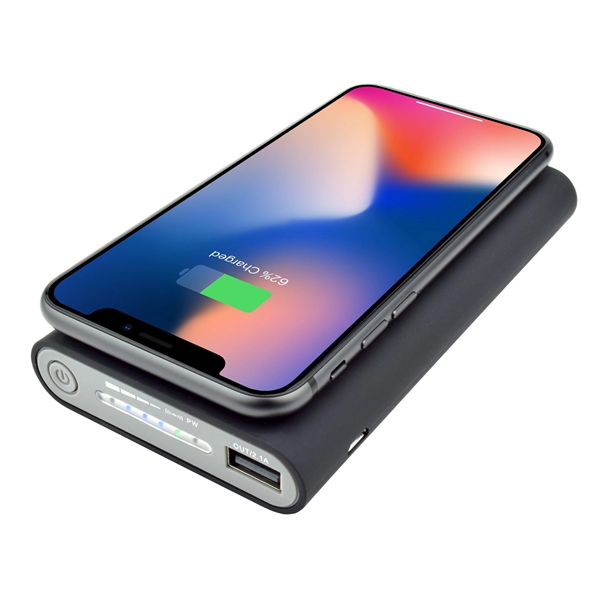 Qi Wireless Charging Power Bank - Cord-Free Mobile Power Qi Power... from ASI 93131 US Flash & Technologies LLC