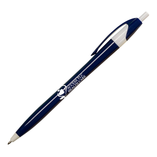 Retractable pen with a contoured shape.... from ASI 68850 Markon Pen & Pencil Inc