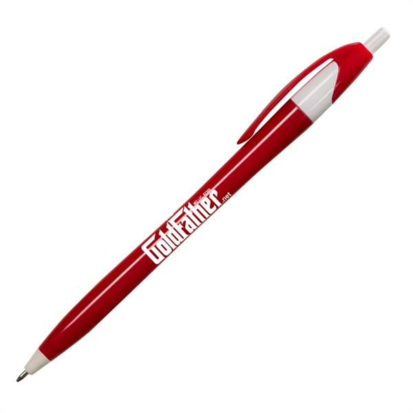 Retractable pen with a contoured shape.... from ASI 68850 Markon Pen & Pencil Inc