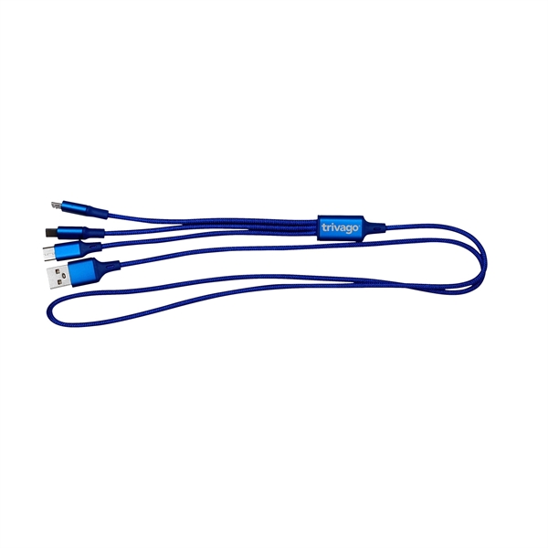 3' METALLIC 3-IN-1 CABLE WITH TYPE C USB... from ASI 30208 A P Specialties / AP Specialties
