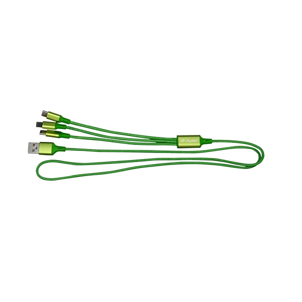 3' METALLIC 3-IN-1 CABLE WITH TYPE C USB... from ASI 30208 A P Specialties / AP Specialties