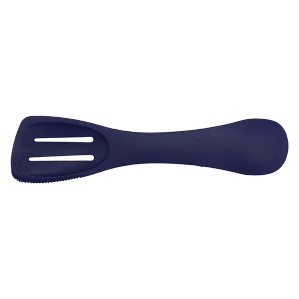 Universal, 4-in-1 kitchen tool with spoon, slotted spoon, turner and serrated... from ASI 52840 Evans Manufacturing