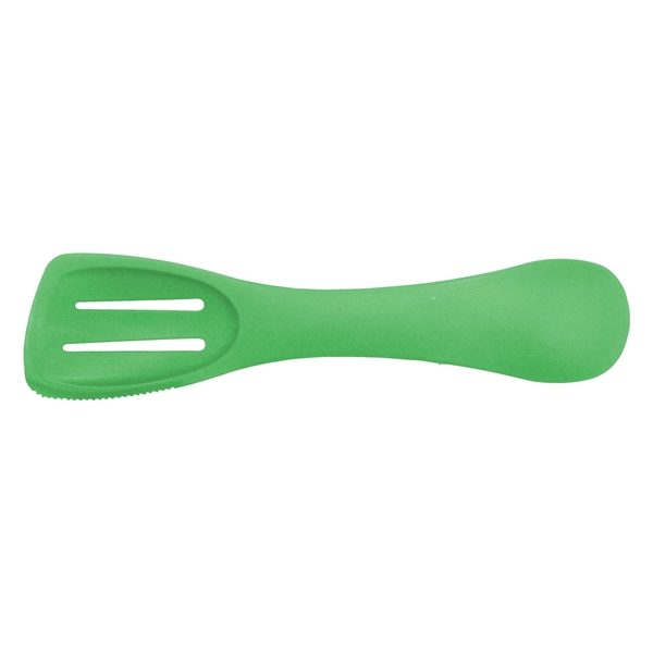Universal, 4-in-1 kitchen tool with spoon, slotted spoon, turner and serrated... from ASI 52840 Evans Manufacturing