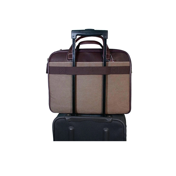 Canvas case  with compartment in the back for 17" computer.... from ASI 79384 Preferred Nation Inc / Bellino