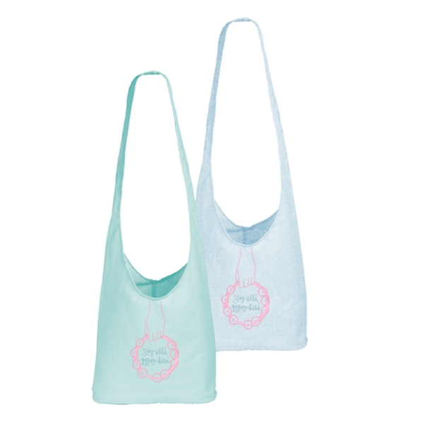 15" x 11.5" x 4" hobo-style canvas tote with cross-body carry... from ASI 74710 Numo