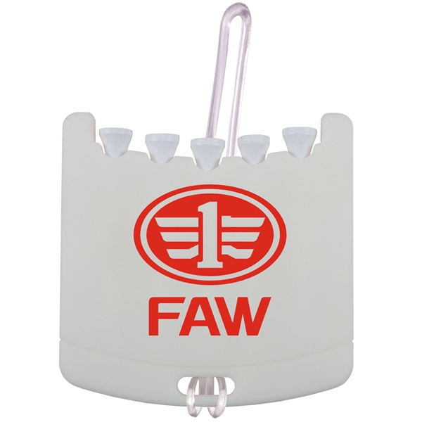 Golf bag tag made of AS material with golf tees; offered... from ASI 43051 CPS / Keystone CPS CPS/Keystone