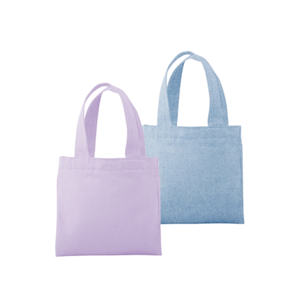 8" x 7.5" small tote in natural, colored or denim canvas... from ASI 74710 Numo